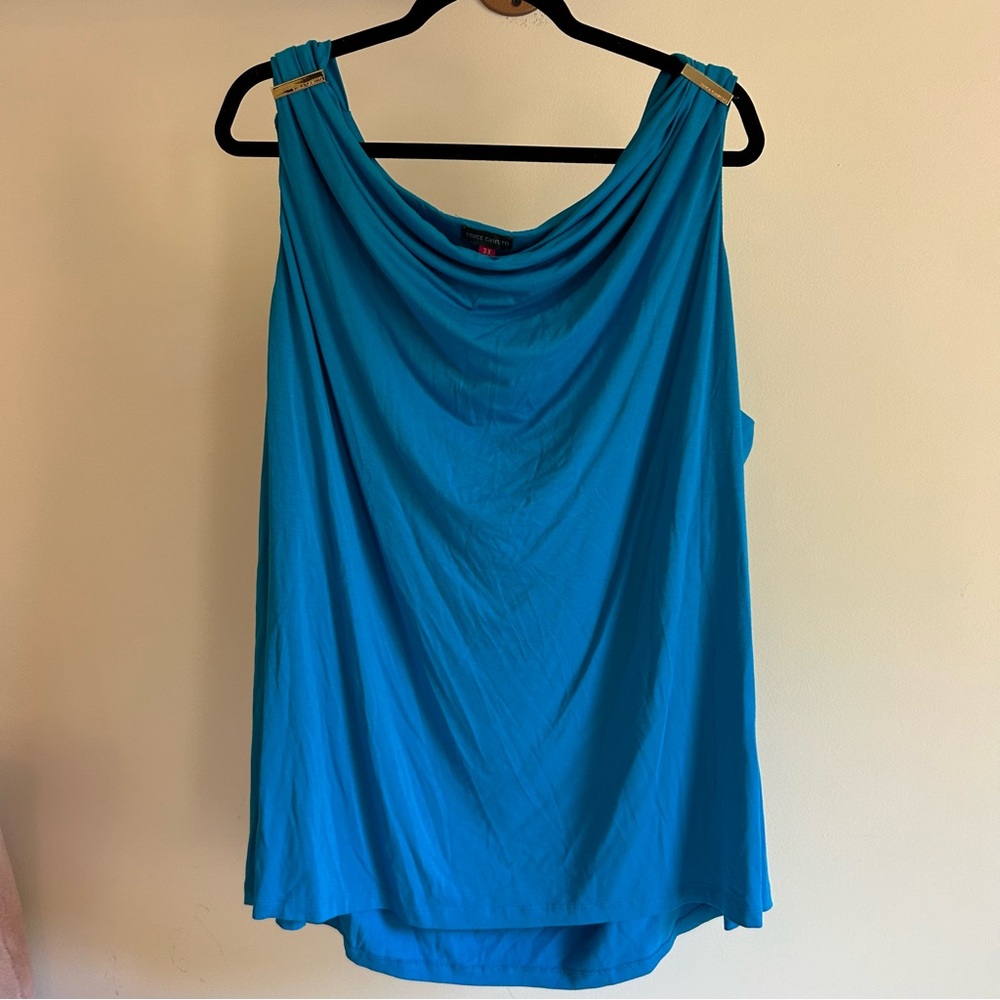 NWT Vince‎ Camuto Summer III teal tank size: 3X